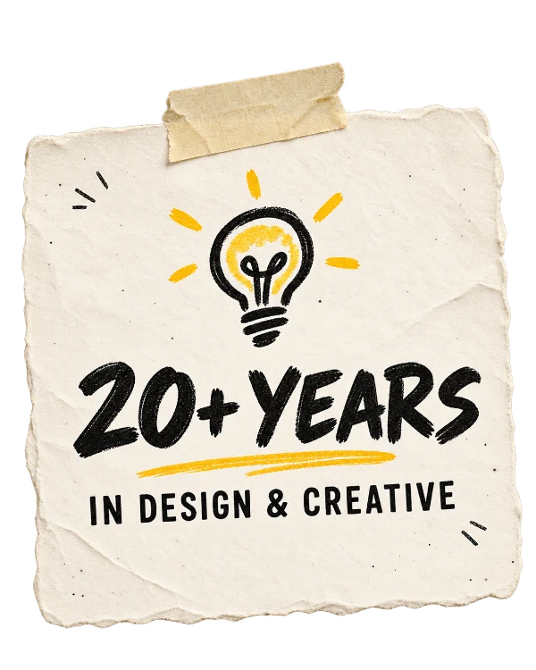 20+ years in design and creative